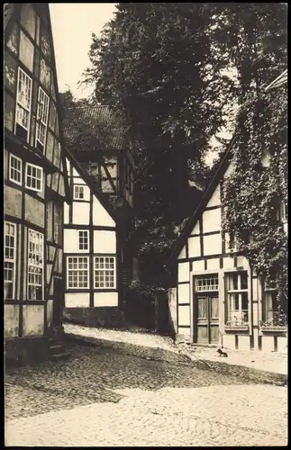 Ansichtskarte Tecklenburg Stadtpartie - Fachwerkhäuser 1966