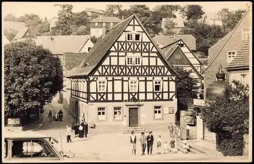 Hohnstein Sächs. Schweiz Haselhuhns Fremdenhof Straßenpartie Apotheke 1940 Foto