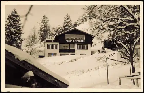 Ansichtskarte Mittenwald Höhenheim im Winter - Fotokarte 1969