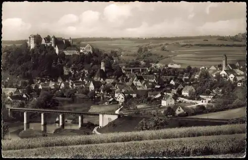 Harburg (Schwaben) Panorama Harburg an der romantischen Strasse 1959