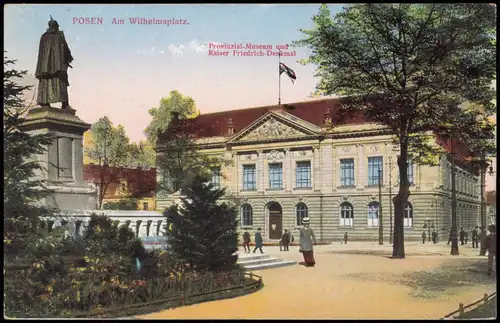 Posen Poznań Wilhelmsplatz   1915   1. WK als Feldpost (Stempel Warthelager)