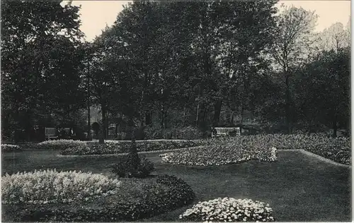 Ansichtskarte Chemnitz Rundteil in den Schlossteichanlagen. 1912