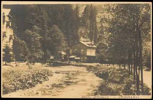 Ansichtskarte Polenz-Neustadt (Sachsen) Restauration - Fotokarte 1924