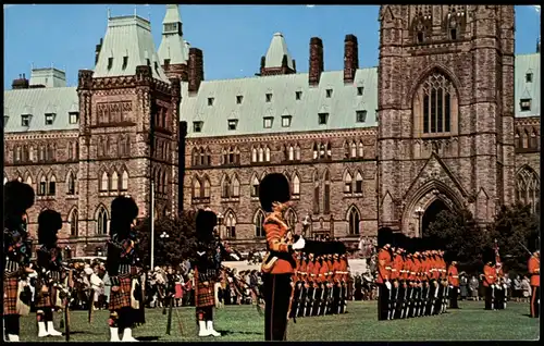 Postcard Ottawa Changing of the guards 1961