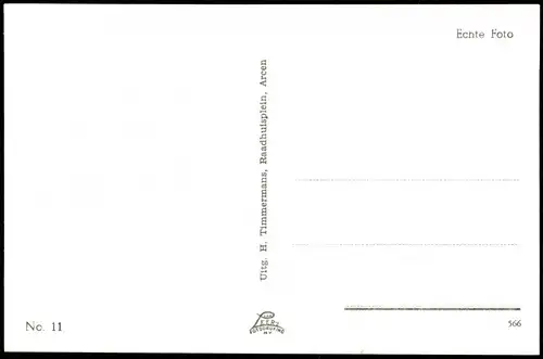 Postkaart Arcen Panorama-Ansicht, Fluss Partie mit Frachtschiff 1960