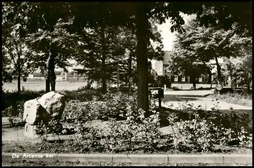 Postkaart Arcen De Arcense kei, Ortsansicht mit kl. Park 1960