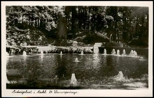 Ansichtskarte Ludwigslust Wasserspringe Kleine Springbrunnen 1960