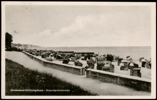 Kühlungsborn Strandpromenade Ostseebad Strand Ostsee DDR AK 1955