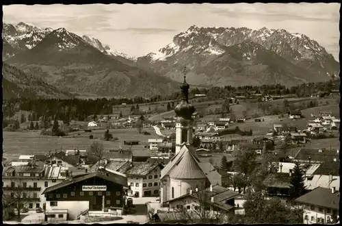 Ansichtskarte Reit im Winkl Panorama Ansicht mit Zahmen Kaiser 1960