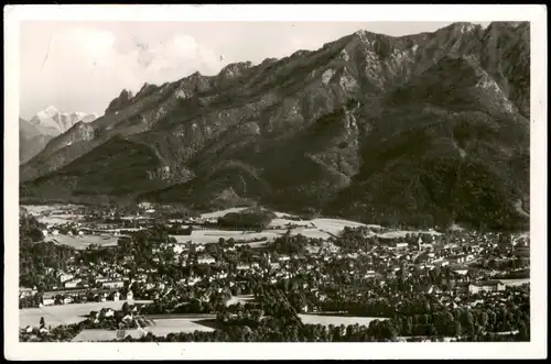 Bad Reichenhall Panorama-Ansicht mit Göll und Lattengebirge 1954