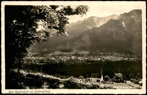 Ansichtskarte Bad Reichenhall Panorama-Ansicht gegen Lattengebirge 1953