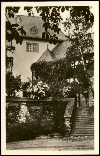 Leutenberg Innerer Burghof von Schloß Friedensburg DDR AK 1956/1955