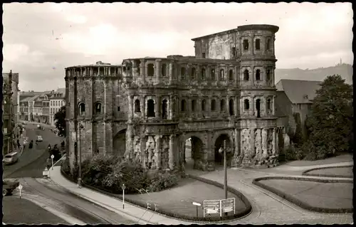 Ansichtskarte Trier Porta Nigra Römisches Stadttor 1956