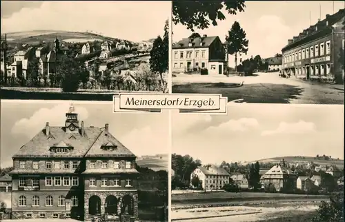 Meinersdorf (Erzgeb.)-Burkhardtsdorf Stadt, Straße, Rathaus 1966