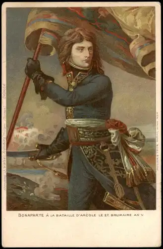 .Schweiz BONAPARTE À LA BATAILLE D'ARCOLE LE 27. Patriotika Helvetia 1908