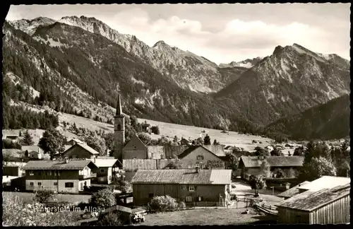 Ansichtskarte Hinterstein / Allgäu Panorama-Ansicht gegen die Berge 1960