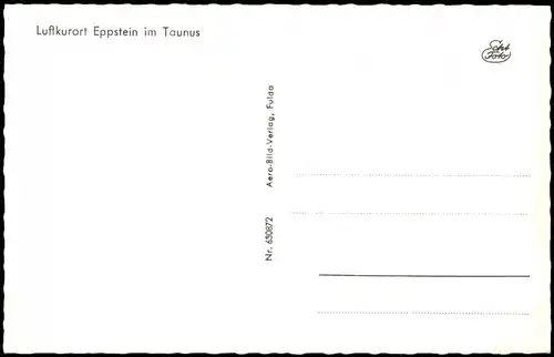 Ansichtskarte Eppstein (Taunus) Ortsansicht, Ort im Taunus 1960