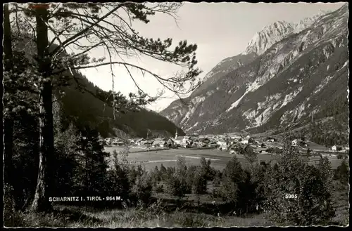 Ansichtskarte Scharnitz Tirol Panorama-Ansicht, Ort in Tirol 1960