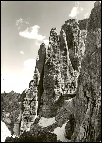 Cortina d´Ampezzo DOLOMITI CINQUE TORRI Torre Lusi - Barancio e Romana 1960