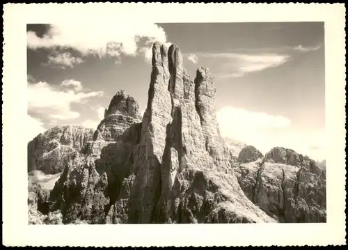 .Trentino-Südtirol Gruppo del Catinaccio Torri di Vajolet m 2821 1960