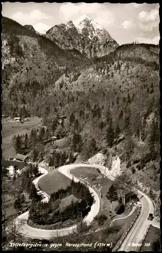 Urfeld-Kochel am See Kesselbergstraße (Bayern) gegen Herzogstand 1960