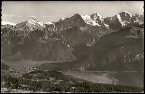 Ansichtskarte Beatenberg Panorama Blick vom Niederhorn 1954