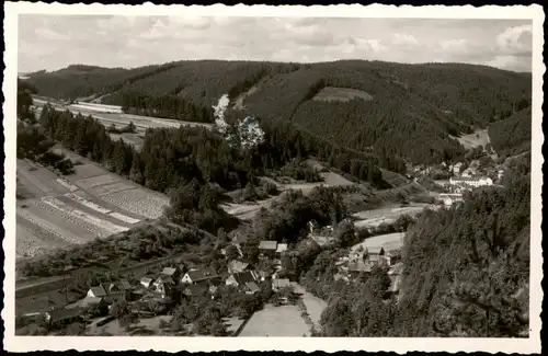 Ansichtskarte Mellenbach-Glasbach Stadtpartie 1963