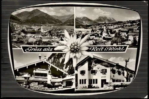 Ansichtskarte Reit im Winkl Mehrbildkarte mit 4 Ortsansichten 1965