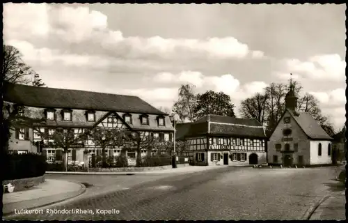 Ansichtskarte Rhöndorf-Bad Honnef Strassen Ansicht, Kapelle 1960