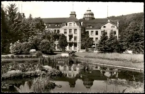 Ansichtskarte Bad Salzschlirf Partie am Badehof 1960