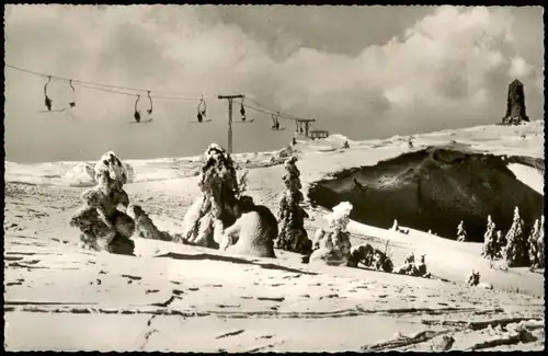 Feldberg (Schwarzwald) Feldberg (1500m) Schwarzwald Skilift am Seebuck 1967