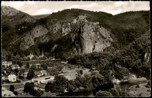 Ebernburg-Bad Münster am Stein Panorama (mit Gasthaus Pension Burgtor) 1960