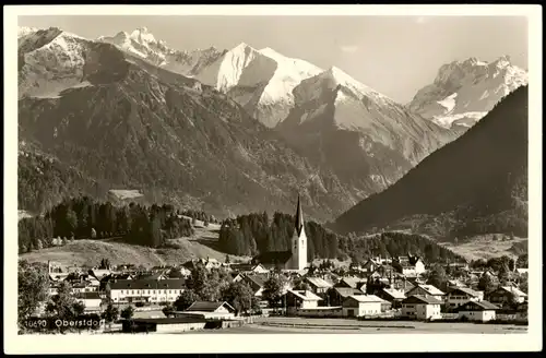 Ansichtskarte Oberstdorf (Allgäu) Stadtblick 1951