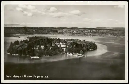 Ansichtskarte Konstanz Luftbilder Insel Mainau 1934