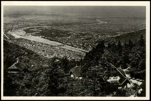 Ansichtskarte Heidelberg Königstuhl, Stadt - Restauration 1932