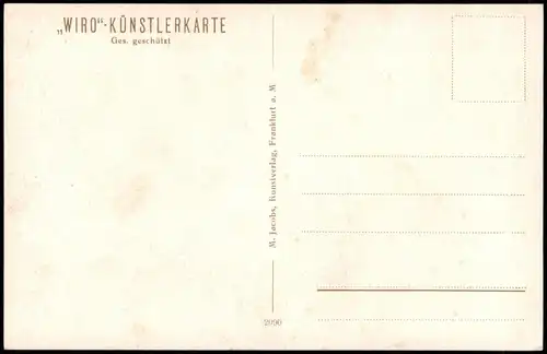 Ansichtskarte Frankfurt am Main Römer, WIRO-KÜNSTLER KARTE 1920