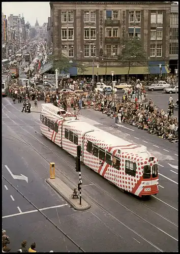 Ansichtskarte  Tram in Amsterdam: Keetje Stippel-tram Bubble Tram 1975