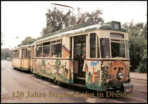Kinderstraßenbahn Lottchen Einheitstriebwagen ET 57 Beiwagen Straßenbahn 1990