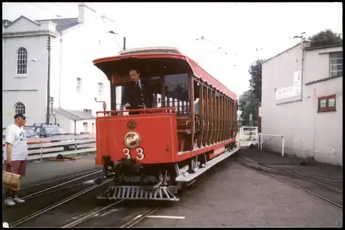 Manx Electric Railway Linie 33 Historischer Tram Straßenbahn Wagen 1995
