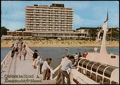 Ansichtskarte Niendorf-Timmendorfer Strand See Brücke am Hotel Maritim 1973