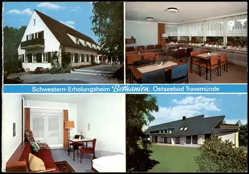 Travemünde-Lübeck Informationskarte Schwestern-Erholungsheim Bethanien 1970