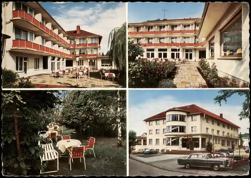 Bad Driburg ALTHAUS PARKHOTEL Mehrbildkarte 4 Fotoansichten 1975