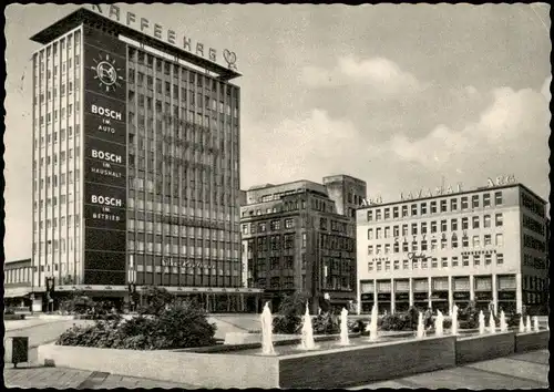 Ansichtskarte Essen (Ruhr) Gildenplatz mit Hochhaus 1964