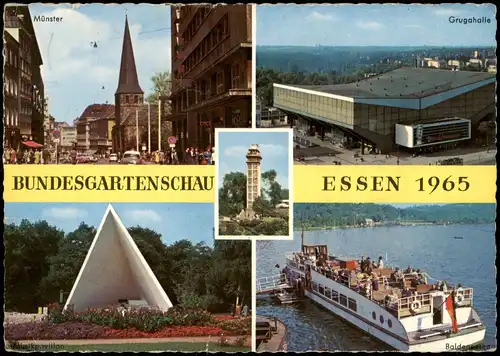 Essen (Ruhr) BUNDESGARTENSCHAU 1965 Mehrbildkarte Stadtansichten 1967