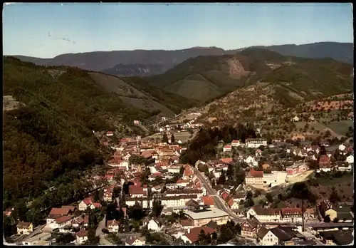Ansichtskarte Oppenau Luftaufnahme, Ort Badischer Schwarzwald 1977
