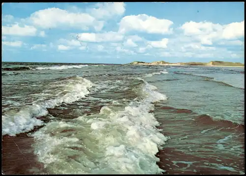 Ansichtskarte Insel Amrum Insel Spitze, die Odde, Nordsee Brandung 1980/1974