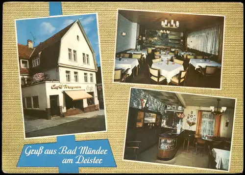 Bad Münder (Deister) Mehrbildkarte mit Hotel Pension Konditorei Café Meynen 1971