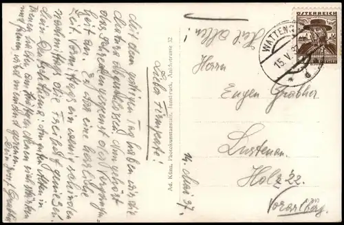 Ansichtskarte Schwaz Kirche - Innen 1937