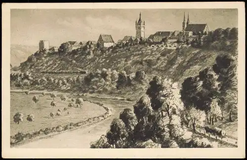 Ansichtskarte Bad Wimpfen Stadt - Künstlerkarte 1924