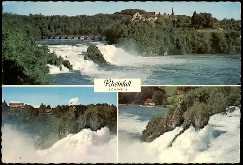 Ansichtskarte Neuhausen am Rheinfall Rheinfall - 3 Bild 1954